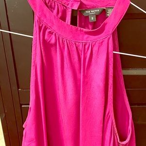Gorgeous hot pink sleeveless Ted Baker blouse